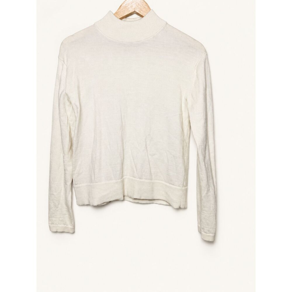 Banana Republic 100% Merino Extra Fine Wool Mock-Neck Sweater